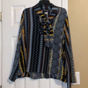 Cute navy blue blouse